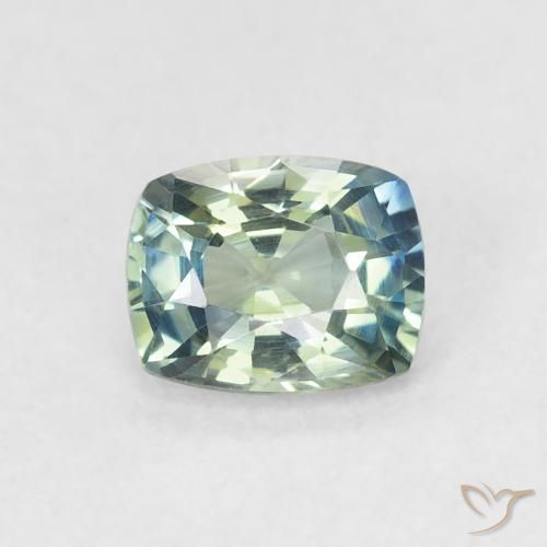 0.73ct Naturel Sarcelle Saphir, Coussin, VVS