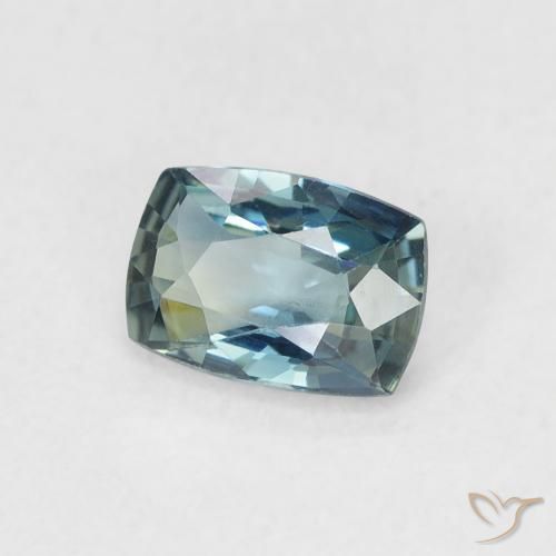 Saphir Sarcelle naturelle Coussin, 0.67 ct, VVS