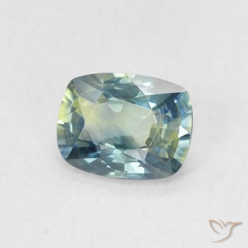 Saphir Sarcelle naturelle Coussin, 0.64 ct, VVS