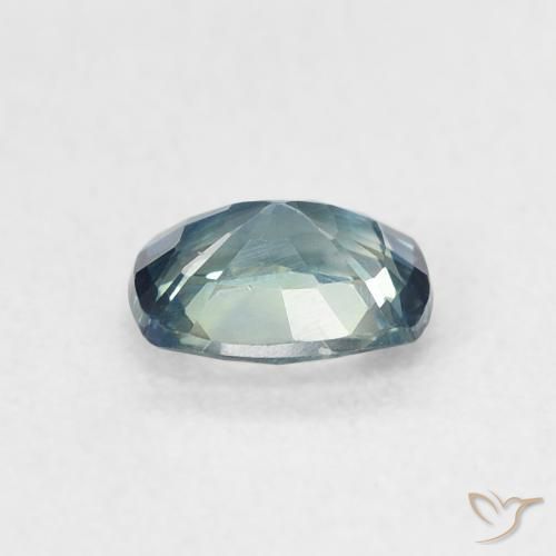 Saphir Sarcelle naturelle Coussin, 0.64 ct, VVS