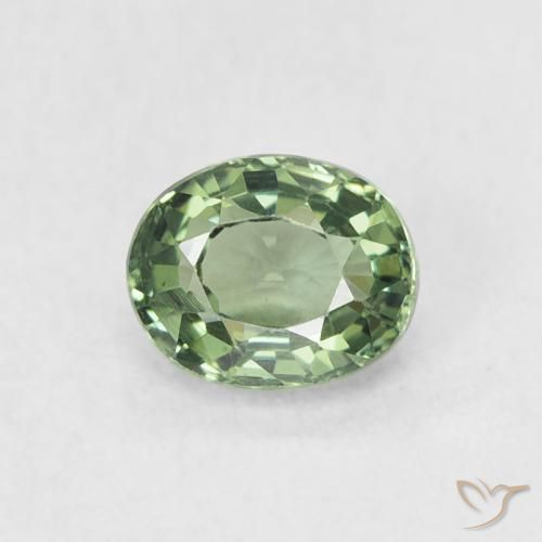 0.62ct Naturel Vert foncé Saphir, ovale, VVS-VS