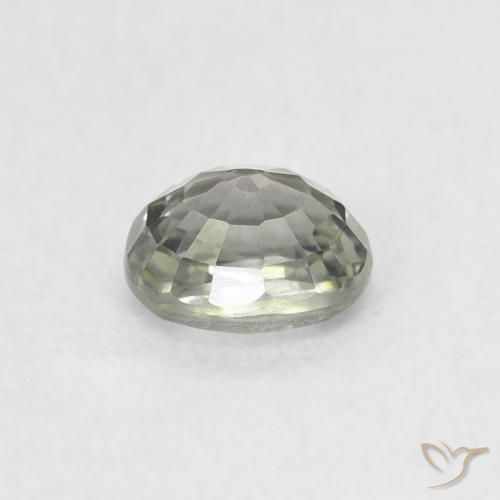 Saphir Vert moyen naturelle ovale, 0.56 ct, VVS-VS