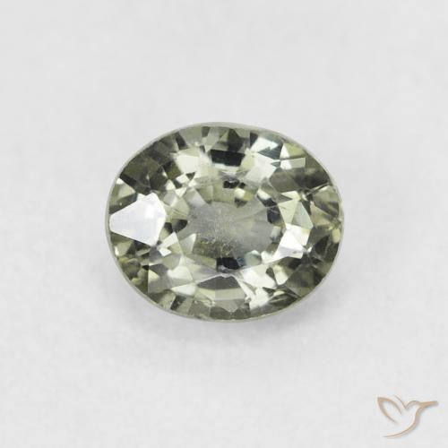 0.66ct Naturel Vert chaud Saphir, ovale, VVS-VS