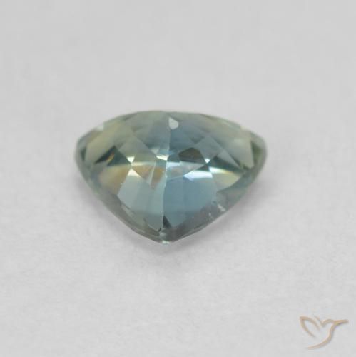 Saphir Sarcelle naturelle Trillion, 0.57 ct, VVS-VS