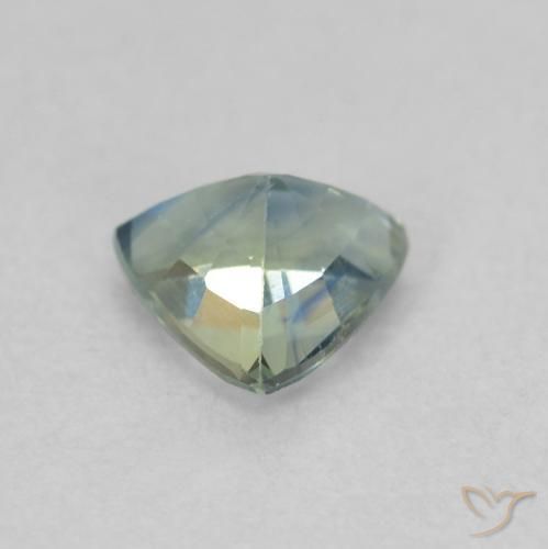 Saphir Sarcelle naturelle Trillion, 0.54 ct, VVS-VS
