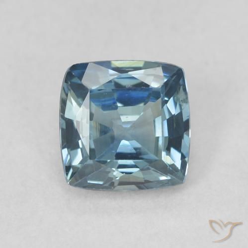 0.72ct Naturel Sarcelle Saphir, Coussin, VVS-VS