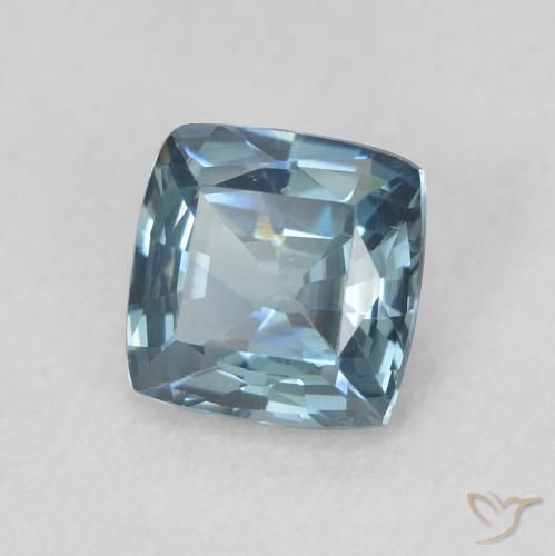 Saphir Sarcelle naturelle Coussin, 0.72 ct, VVS-VS