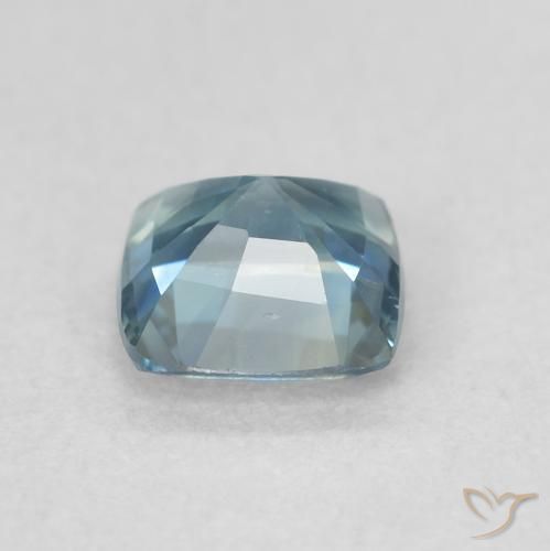 Saphir Sarcelle naturelle Coussin, 0.72 ct, VVS-VS