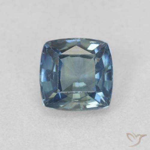 0.61ct Naturel Sarcelle Saphir, Coussin, VVS-VS