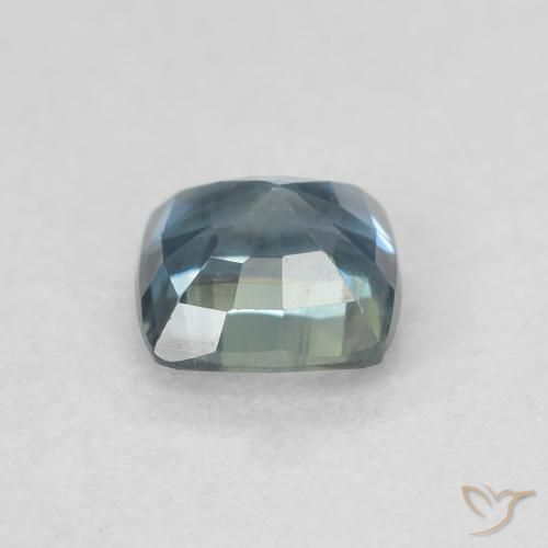 Saphir Sarcelle naturelle Coussin, 0.61 ct, VVS-VS