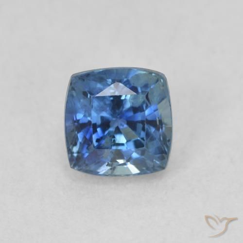 0.57ct Naturel Bleu marine Saphir, Coussin, VS