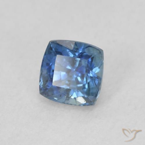 Saphir Bleu marine naturelle Coussin, 0.57 ct, VS