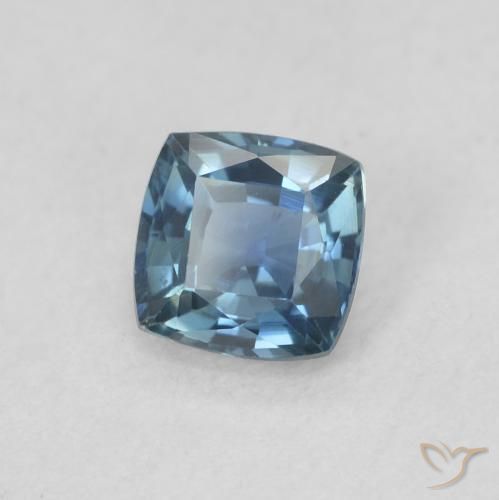 Saphir Bleu foncé naturelle Coussin, 0.48 ct, VVS-VS