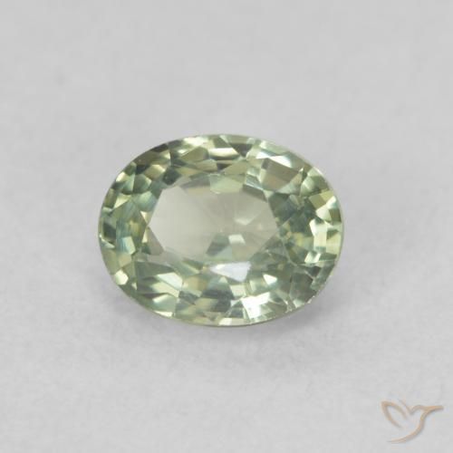 0.54ct Naturel Forêt verte Saphir, ovale, VS