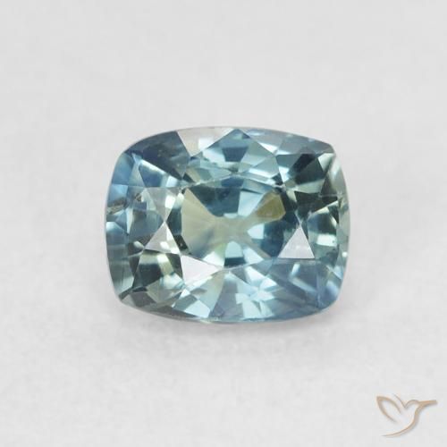 0.72ct Naturel Sarcelle Saphir, Coussin, VVS-VS
