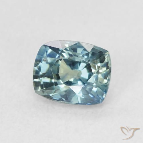 Saphir Sarcelle naturelle Coussin, 0.72 ct, VVS-VS