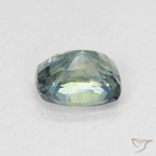 Saphir Sarcelle naturelle Coussin, 0.72 ct, VVS-VS