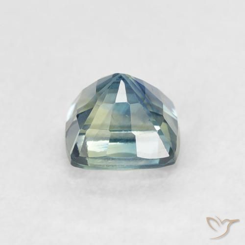 Saphir Sarcelle naturelle Coussin, 0.78 ct, VVS-VS