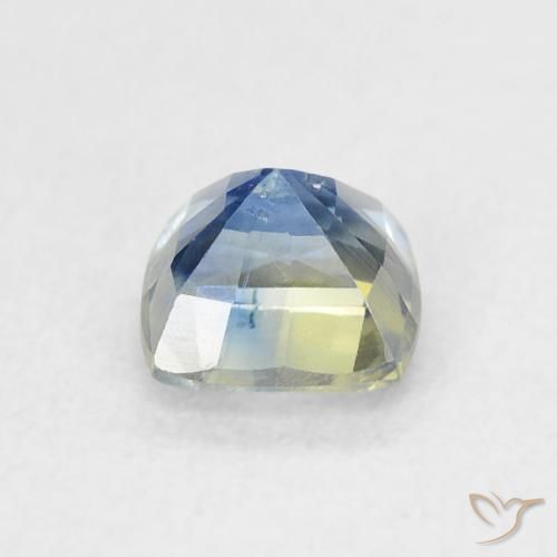 Saphir Bleu marine léger naturelle Coussin, 0.86 ct, VS-SI
