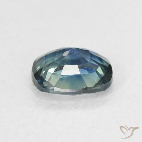 Saphir Sarcelle naturelle Coussin, 0.84 ct, VVS