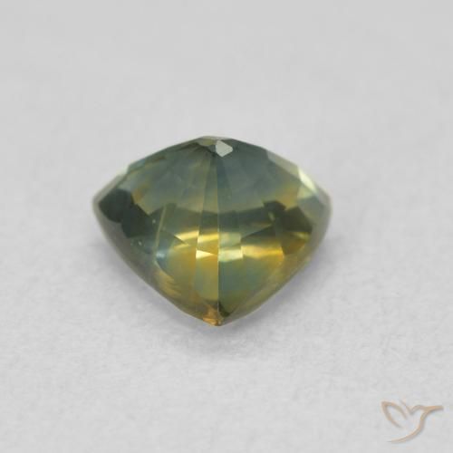 Saphir Sarcelle naturelle Trillion, 0.83 ct, VS