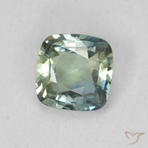 Saphir Sarcelle naturelle Coussin, 0.60 ct, VVS