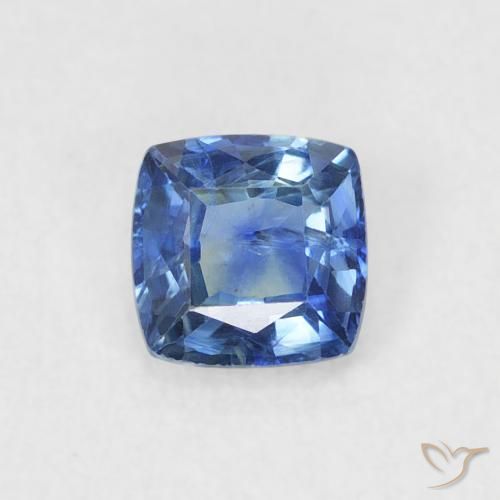 0.55ct Naturel Bleu marine Saphir, Coussin, VS-SI