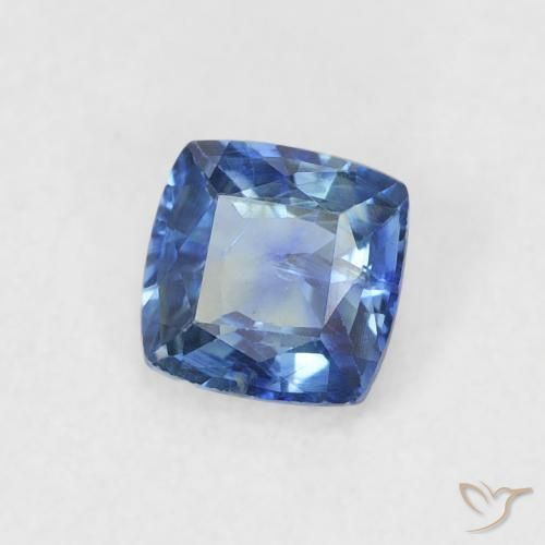 Saphir Bleu marine naturelle Coussin, 0.55 ct, VS-SI