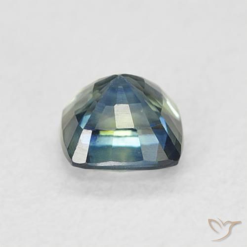 Saphir Sarcelle naturelle Coussin, 0.55 ct, VVS-VS
