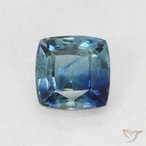 0.54ct Naturel Bleu marine profond Saphir, Coussin, VS