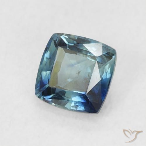 Saphir Bleu marine profond naturelle Coussin, 0.54 ct, VS