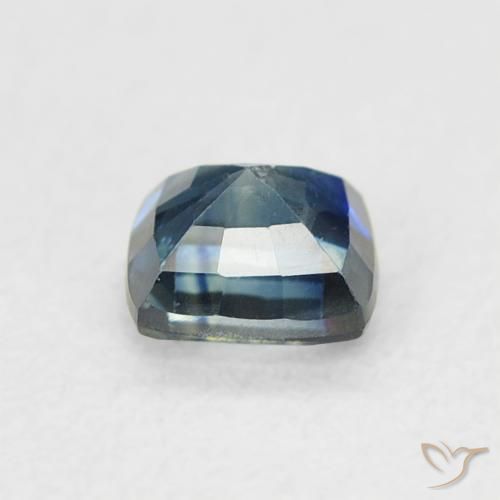 Saphir Bleu marine profond naturelle Coussin, 0.54 ct, VS