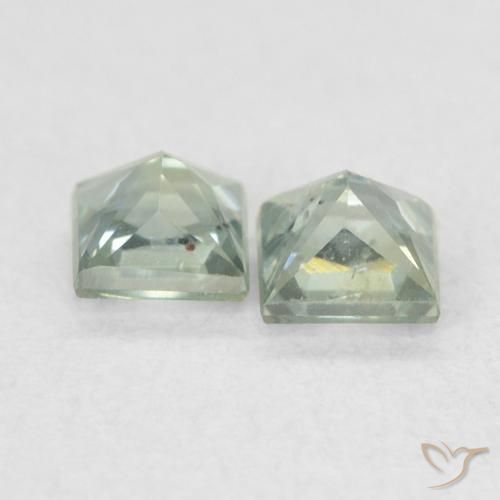 Shop natural 0.44ct Gris verdâtre Saphir gems, Carré, from Tanzanie at GemSelect. In stock, global shipping!