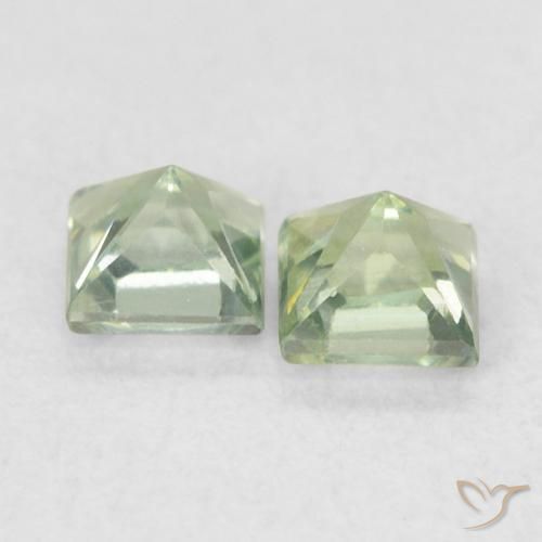 Shop natural 0.48ct Vert clair Saphir gems, Carré, from Tanzanie at GemSelect. In stock, global shipping!