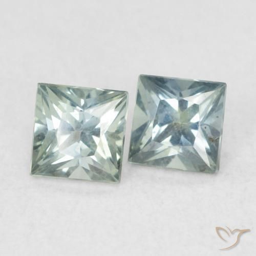 Shop natural 0.43ct Gris verdâtre Saphir gems, Carré, from Tanzanie at GemSelect. In stock, global shipping!