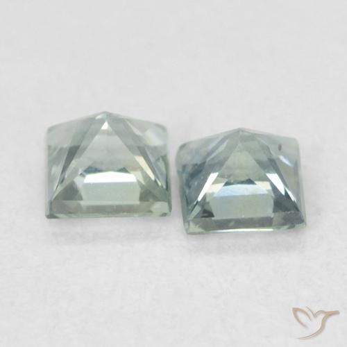 Shop natural 0.43ct Gris verdâtre Saphir gems, Carré, from Tanzanie at GemSelect. In stock, global shipping!