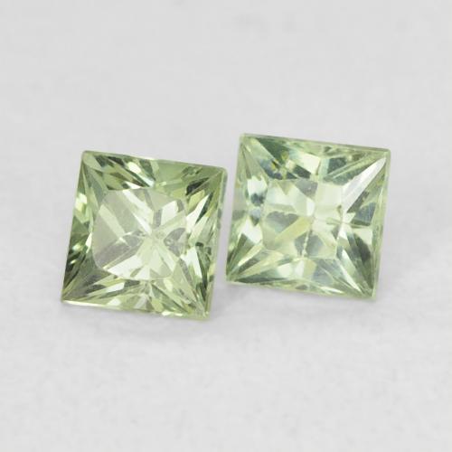 Shop natural 0.43ct Vert clair Saphir gems, Carré, from Tanzanie at GemSelect. In stock, global shipping!