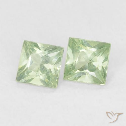 Shop natural 0.36ct Vert sauge léger Saphir gems, Carré, from Tanzanie at GemSelect. In stock, global shipping!