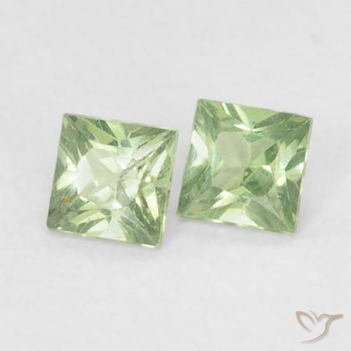 Shop natural 0.40ct Medium Light Green Saphir gems, Carré, from Tanzanie at GemSelect. In stock, global shipping!