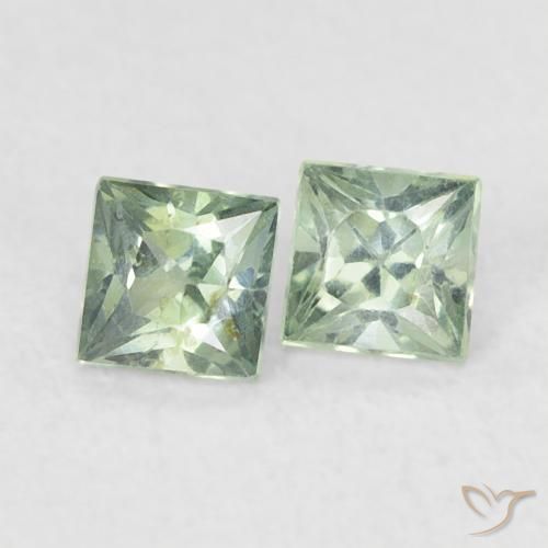 Shop natural 0.44ct Medium Light-Green Saphir gems, Carré, from Tanzanie at GemSelect. In stock, global shipping!