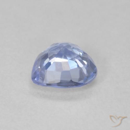 Saphir Bleu pastel naturelle Cœur, 0.60 ct, VS-SI