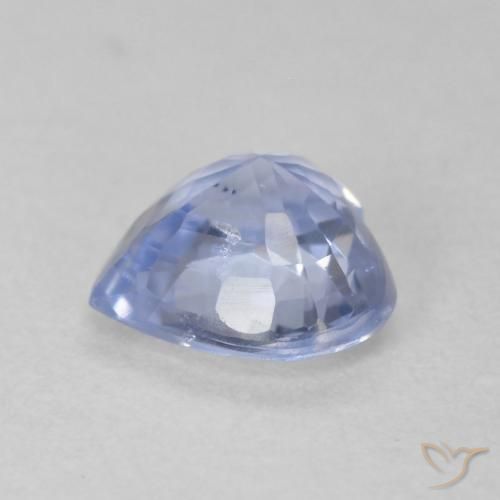 Saphir Bleu pastel naturelle Cœur, 0.87 ct, VS