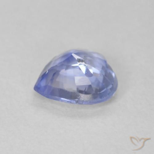 Saphir Bleu pastel naturelle Cœur, 0.60 ct, VS-SI