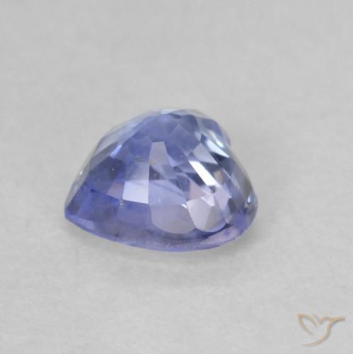 Saphir Bleu pastel naturelle Cœur, 0.76 ct, VS