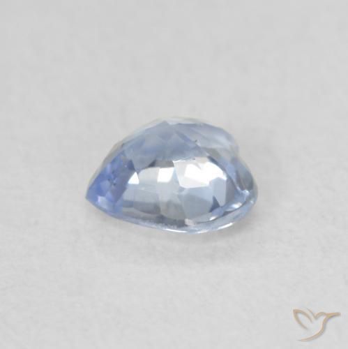 Saphir Bleu pastel naturelle Cœur, 0.46 ct, VS