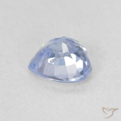 Saphir Bleu pastel naturelle Cœur, 0.58 ct, VS