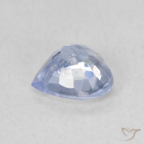 Saphir Bleu pastel naturelle Cœur, 0.67 ct, VS