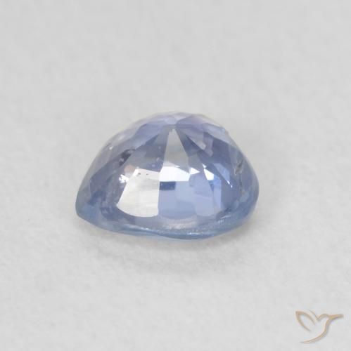 Saphir Bleu violacé léger naturelle Cœur, 0.52 ct, VS