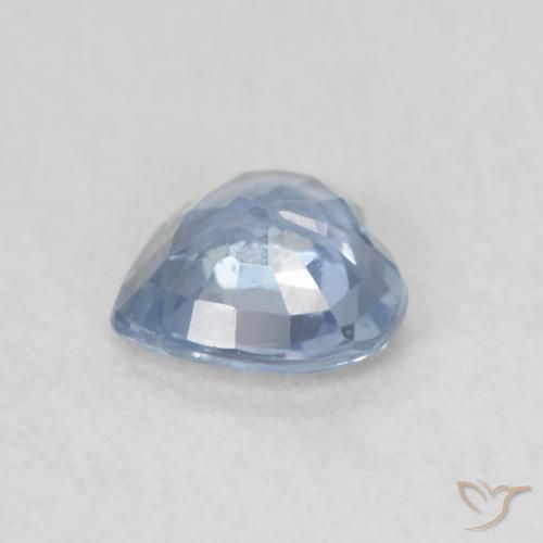 Saphir Sarcelle naturelle Cœur, 0.52 ct, VS