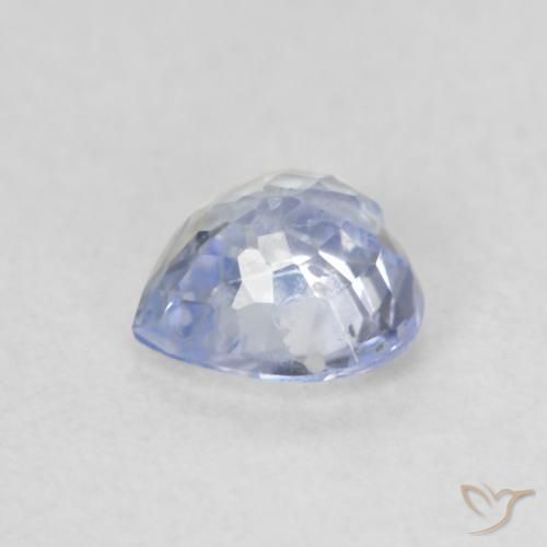 Saphir Bleu pastel naturelle Cœur, 0.57 ct, VS